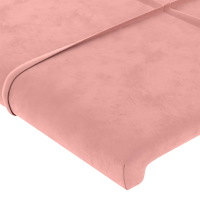 vidaXL Huvudgavlar 4 st rosa 100x5x78/88 cm sammet