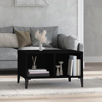 vidaXL Soffbord svart 60x50x36,5 cm konstruerat trä