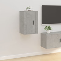 vidaXL Väggmonterat tv-bänk betonggrå 40x34,5x60 cm
