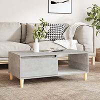 vidaXL Soffbord betonggrå 90x50x36,5 cm konstruerat trä