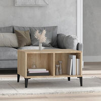 vidaXL Soffbord sonoma-ek 60x50x36,5 cm konstruerat trä