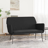 vidaXL Bänk svart 108x79x79 cm sammet