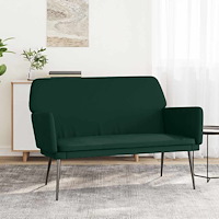 vidaXL Bänk mörkgrön 108x79x79 cm sammet