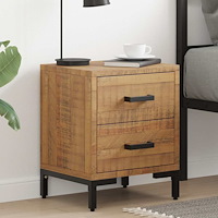 vidaXL Sängbord 2 st 36x30x45 cm massiv furu