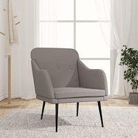 vidaXL Fåtölj taupe 63x76x80 cm tyg
