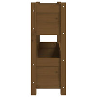 vidaXL Odlingslåda honungsbrun 77x25x66 cm massiv furu
