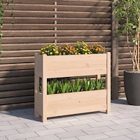 vidaXL Odlingslåda 77x25x66 cm massiv furu