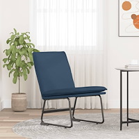 vidaXL Loungestol blå 52x75x76 cm tyg