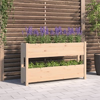 vidaXL Odlingslåda 112x25x66 cm massiv furu