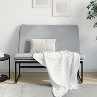 vidaXL Bänk ljusgrå 100x75x76 cm tyg