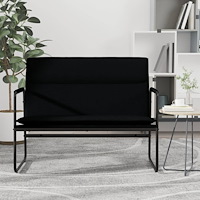 vidaXL Bänk svart 100x64x80 cm tyg