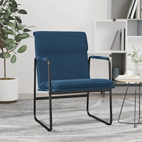 vidaXL Loungestol blå 55x64x80 cm tyg