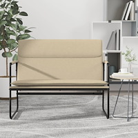 vidaXL Bänk gräddvit 100x64x80 cm tyg