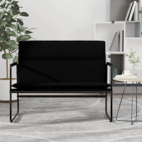 vidaXL Bänk svart 100x64x80 cm konstläder