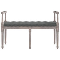 vidaXL Bänk mörkgrå 110x40x70 cm tyg