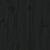 vidaXL Badrumshylla svart 63x26x171 cm massiv furu
