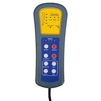 vidaXL Elektrisk massagefåtölj mörkbrun tyg