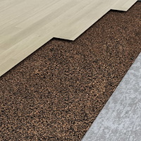 vidaXL Gummikork på rulle 100x500 cm 2 mm