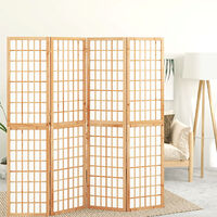 vidaXL Rumsavdelare med 4 paneler japansk stil 160x170 cm