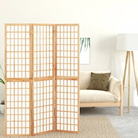 vidaXL Rumsavdelare med 3 paneler japansk stil 120x170 cm