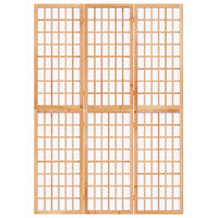 vidaXL Rumsavdelare med 3 paneler japansk stil 120x170 cm