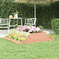 vidaXL Odlingslåda 110x110x27 cm massiv douglas