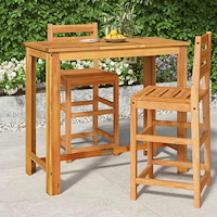 vidaXL Ståbord för utomhusbruk 120x60x105 cm massiv akacia