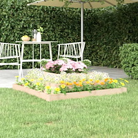 vidaXL Odlingslåda 110x110x27 cm massiv furu