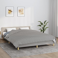 vidaXL Tyngdtäcke grå 200x225 cm 13 kg tyg