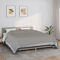 vidaXL Tyngdtäcke grå 235x290 cm 11 kg tyg