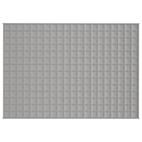 vidaXL Tyngdtäcke grå 138x200 cm 10 kg tyg