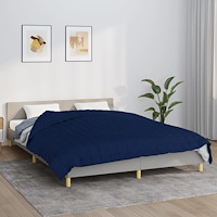vidaXL Tyngdtäcke blå 200x225 cm 9 kg tyg