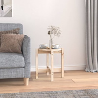 vidaXL Soffbord Ø 42,5x45 cm massiv furu