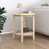vidaXL Soffbord Ø 55 x 60 cm massiv furu