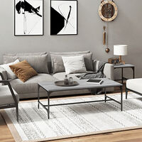 vidaXL Soffbord grå sonoma 80x50x35 cm konstruerat trä