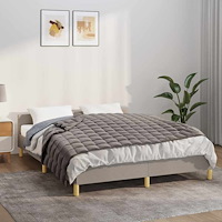 vidaXL Tyngdtäcke grå 120x180 cm 9 kg tyg