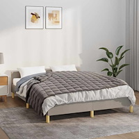 vidaXL Tyngdtäcke grå 150x200 cm 11 kg tyg