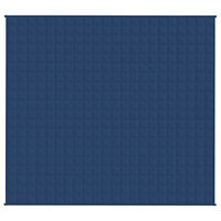 vidaXL Tyngdtäcke blå 200x225 cm 9 kg tyg