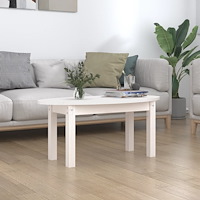vidaXL Soffbord vit 80x40x35 cm massiv furu