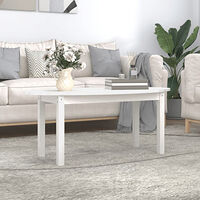 vidaXL Soffbord vit 110x55x45 cm massiv furu