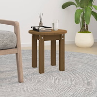 vidaXL Soffbord honungsbrun Ø 35x35 cm massiv furu