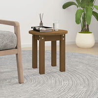 vidaXL Soffbord honungsbrun Ø 35x35 cm massiv furu