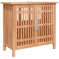 vidaXL Tvättställsskåp 66x29x61,5 cm massivt valnötsträ