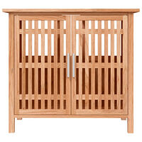 vidaXL Tvättställsskåp 66x29x61,5 cm massivt valnötsträ