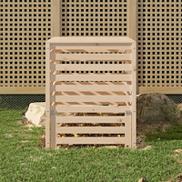 vidaXL Kompostlåda 82,5x82,5x99,5 cm massiv furu