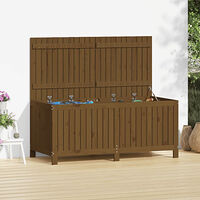 vidaXL Förvaringslåda honungsbrun 147x68x64 cm massiv furu