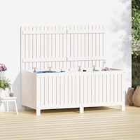 vidaXL Dynbox vit 147x68x64 cm massiv furu