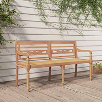 vidaXL Bataviabänk 150 cm massiv teak