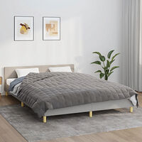 vidaXL Tyngdtäcke grå 220x230 cm 15 kg tyg