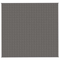 vidaXL Tyngdtäcke grå 220x230 cm 15 kg tyg